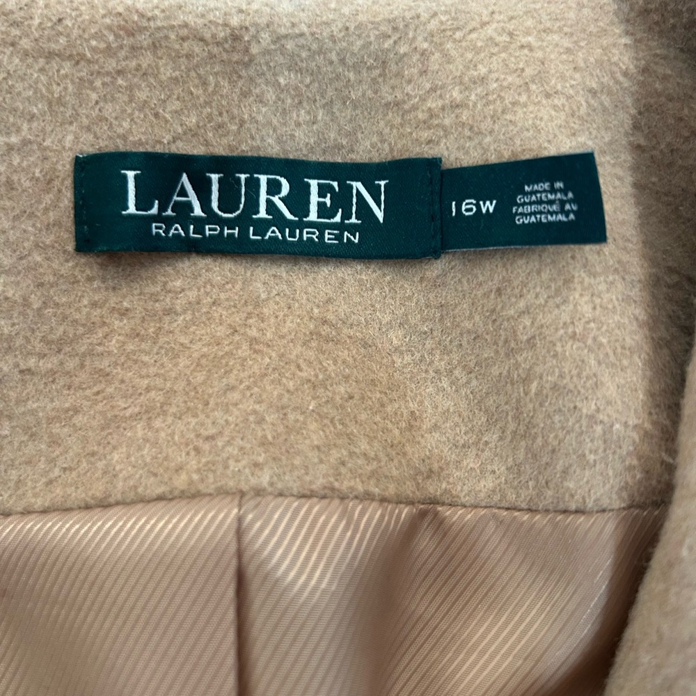 Lauren Ralph Lauren Women's Single-Breasted Walker Coat Size 16W EUC - Picture 8 of 10